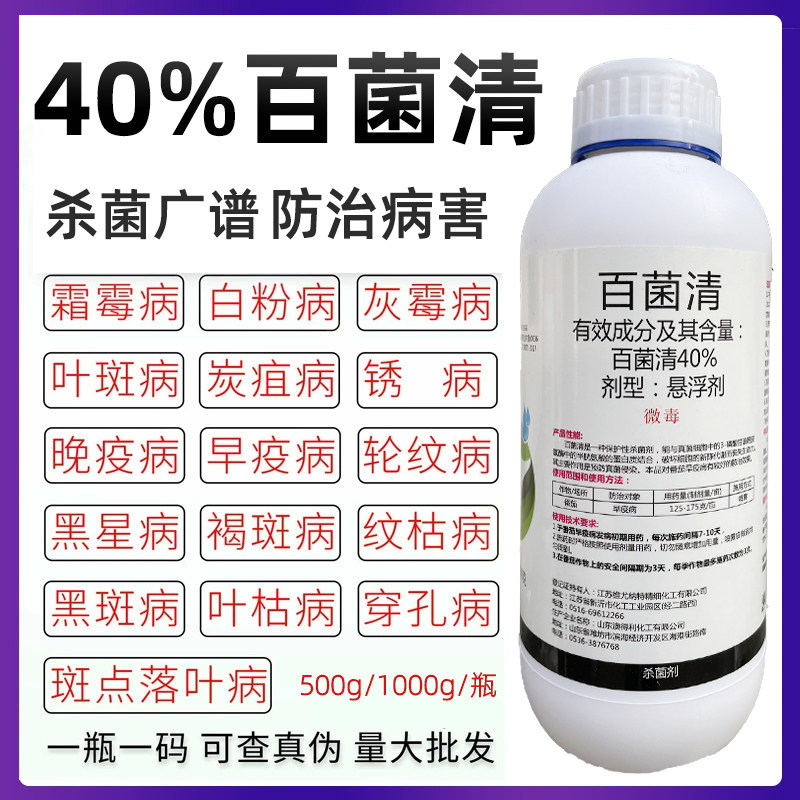 40百菌清杀剂锈病炭疽叶