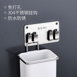 粘钩厨房挂钩墙面免打孔粘贴浴室强力粘胶无痕不锈钢壁挂墙壁承重