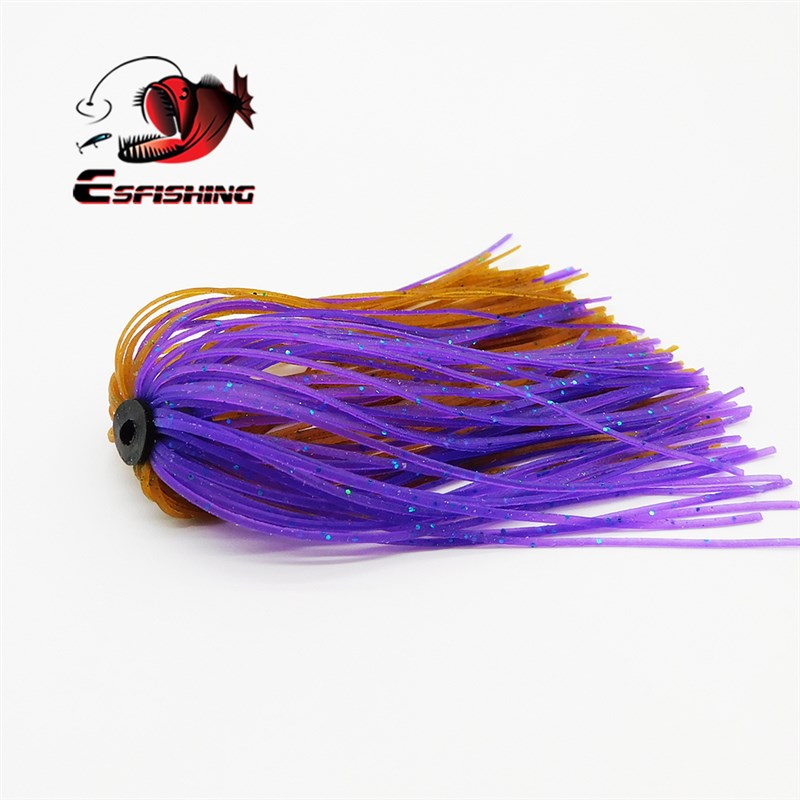 ESFISHING 胡须佬硅胶丝路亚软饵改装小配件DIY 5条装钓鱼硅胶丝