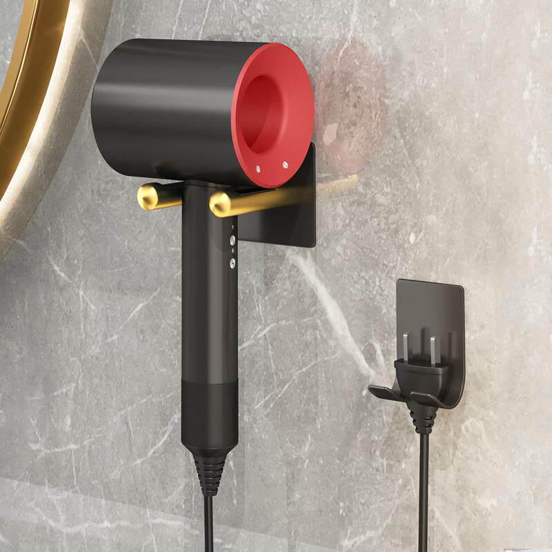 吹风机置物架免打孔太空铝卫生间电吹风挂架浴室壁挂收纳风筒支架