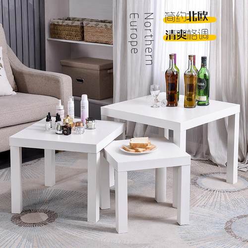 小茶几小方桌木制四方桌子超市促销架堆头拉克边桌小木桌简易现代