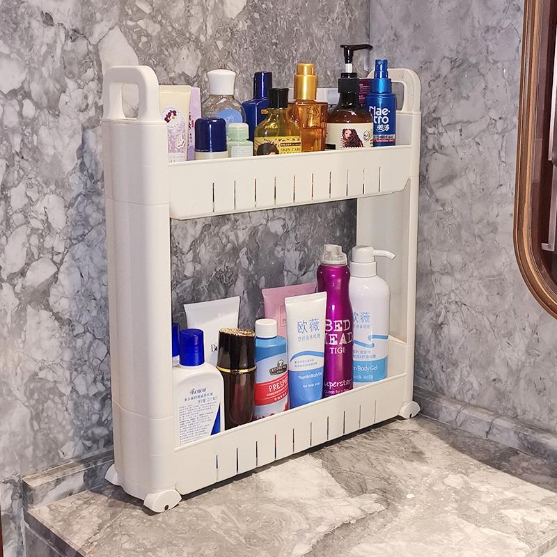 10cm厨房收纳柜床边卫生间冰箱落地窄缝超窄夹缝隙置物架侧面北秦