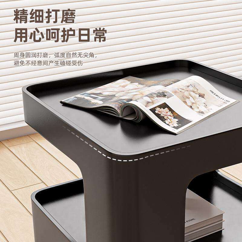 沙发边几家用客厅卧室创意茶几小桌子边柜塑料床头柜置物架铁艺