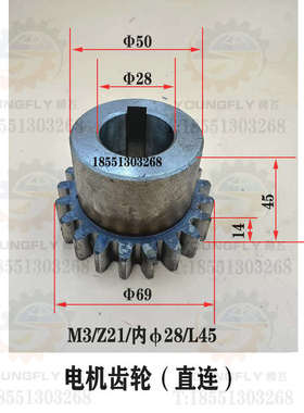 丹东金川 宁夏大河Z5140 Z150 Z5163立式钻床电机齿轮 联轴器总成