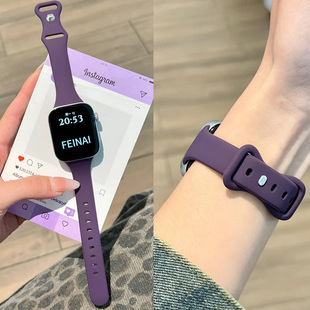 适用于华为fit4表带fit3手表表带fit4pro硅胶小蛮腰腕带智能运动FIT3/4细款表链硅胶高级简约透气男女替换带