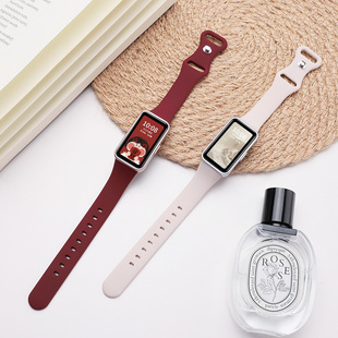 适用于华为手环10表带华为手环9 8腕带蝴蝶扣硅胶智能运动band擎云HA580防水耐磨腕带huawei表链男女替换