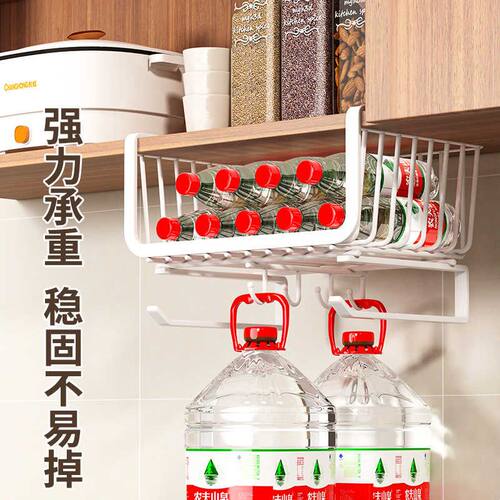 厨房用纸挂架保鲜膜收纳架多功能置物架懒人抹布橱柜挂钩吸油纸架