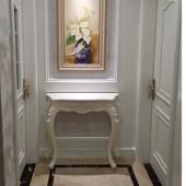 靠墙桌子半圆玄关台装 欧式 玄关桌子玄关柜时尚 饰桌简约门厅柜设计