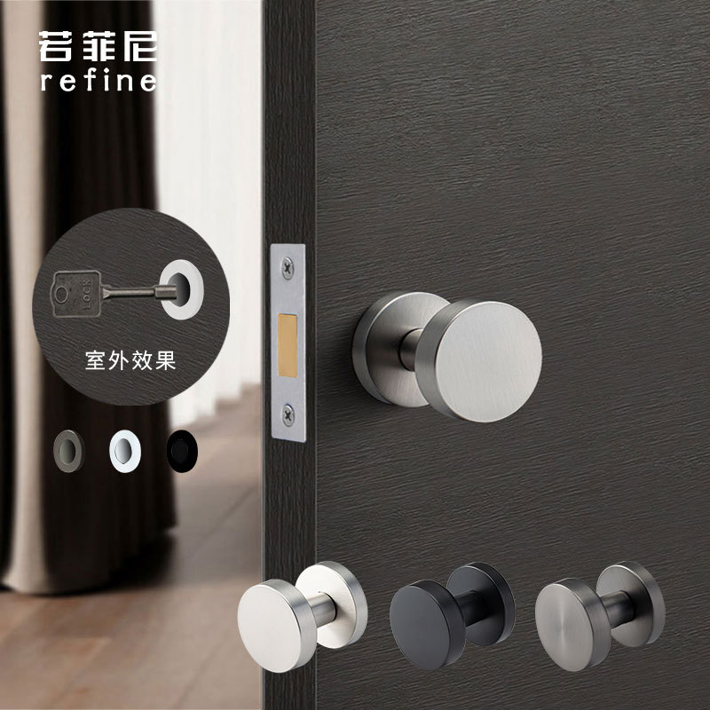隐形门门锁单面暗门锁现代简约隐藏通道锁背景墙锁室内木门执手锁