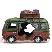 鱼缸装 饰摆件造景套餐鱼虾躲避屋仿真沉船舵汽车海底残骸树脂小船