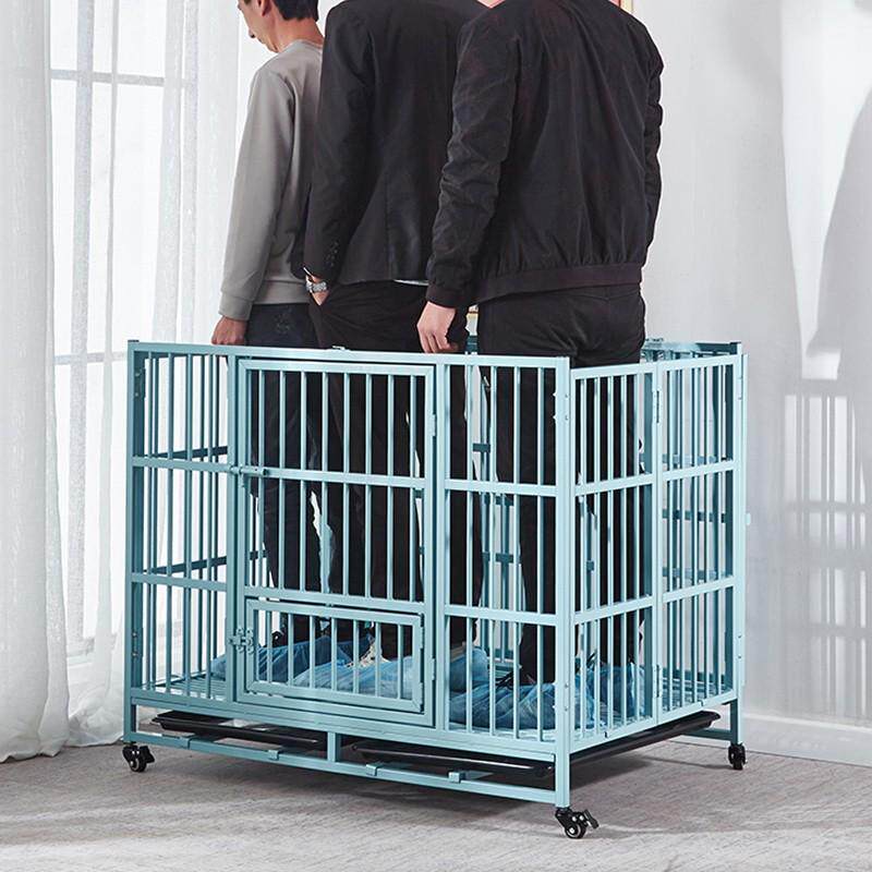 全方管折叠宠物笼室内带厕所大型犬拉布拉多狗笼子中小型柯基边牧