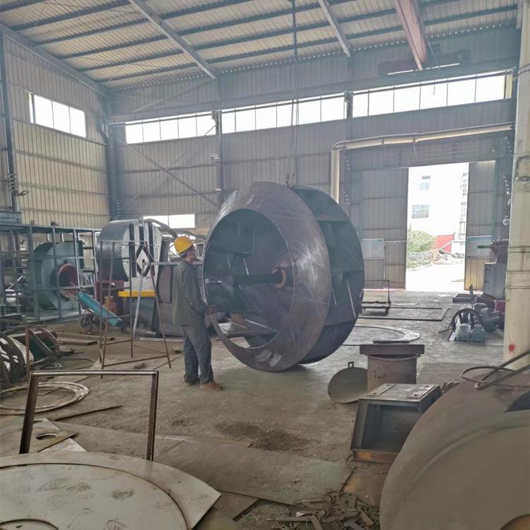 滚筒筛引风机扇叶 316不锈钢材质 防潮防腐 叶轮动平衡