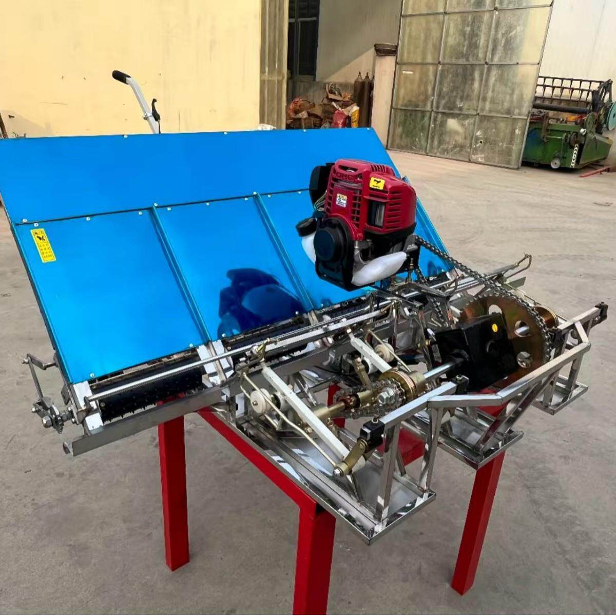 便携式轻型水插秧机 农7作物寸秧稻苗机 汽油四冲程手拉插式秧机