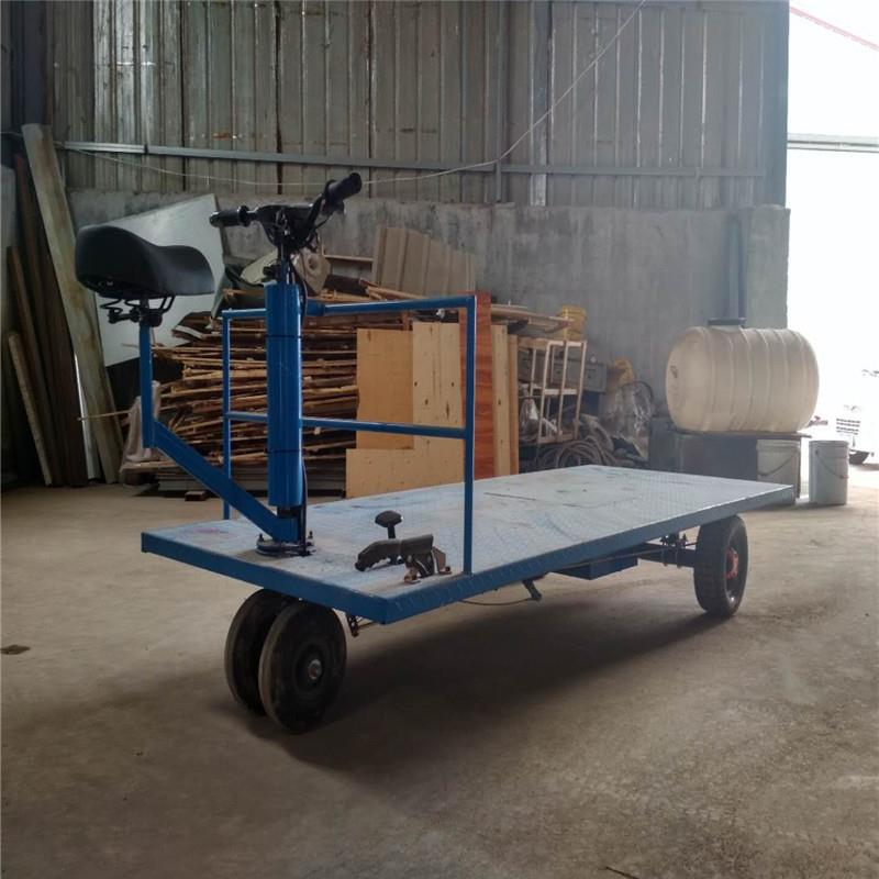 电动手推式座驾式电动用平板车搬运车物流工具车厂家制作