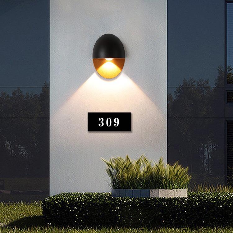 小山丘户外壁灯门头招牌壁灯洗墙灯阳台花园装饰氛围铝材防水壁灯