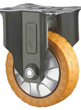 SUPO向荣 4寸 中重型 工业 橙色PU聚氨酯定向脚轮J05S-04-100-362