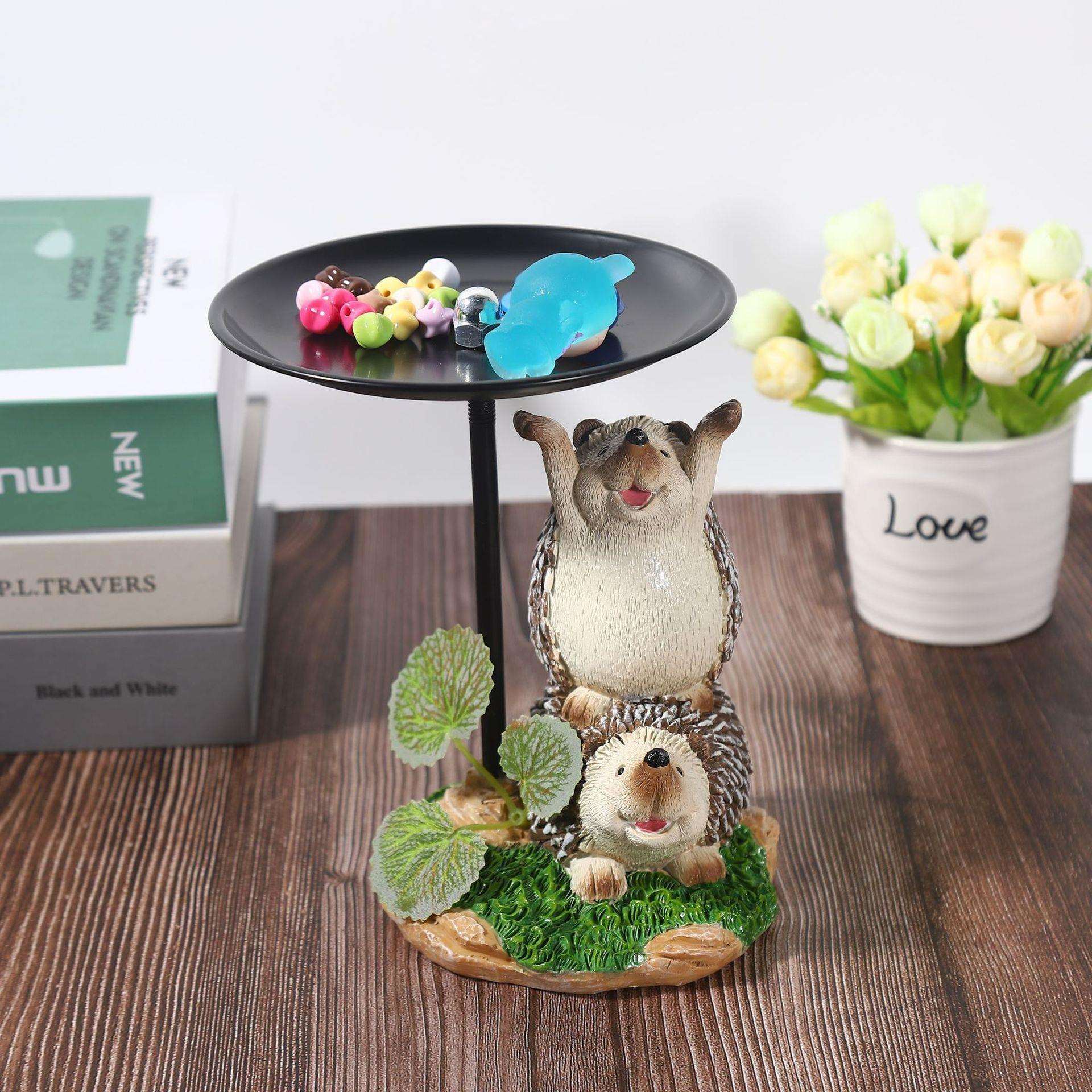 G1F2025夏季新款创意情侣刺猬多功能收纳蚊香檀香架子装饰景观摆