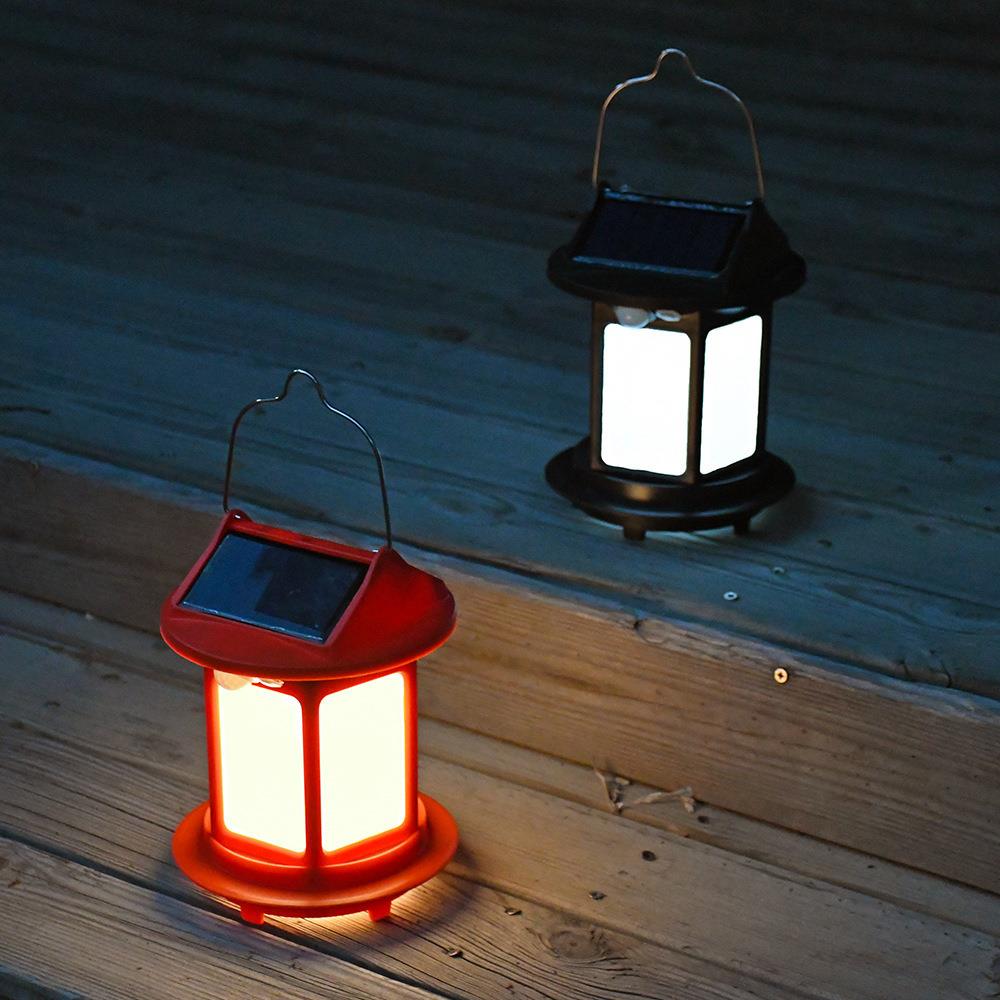 太阳能复古露营灯室外别墅花园道路照明灯户外庭院装饰氛围景观灯