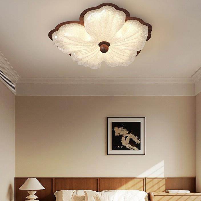 现代简约新款轻奢水晶砂卧室吸顶灯智能护眼中古风花形主卧房间灯,3C数码配件,USB灯,淘宝优惠券,粉丝福利购,淘宝优惠卷