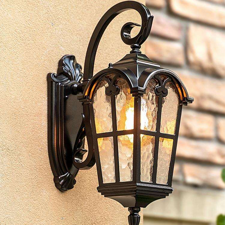 太阳能户外壁灯美式防水大门口外墙室外庭院别墅花园阳台欧式墙灯