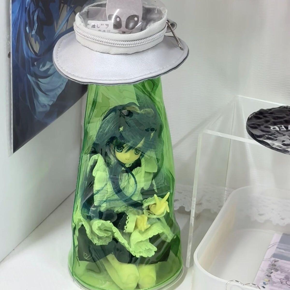 ins外星人笔袋痛包UFO飞船收纳搞怪创意文具盒趣味抽象收纳袋立式