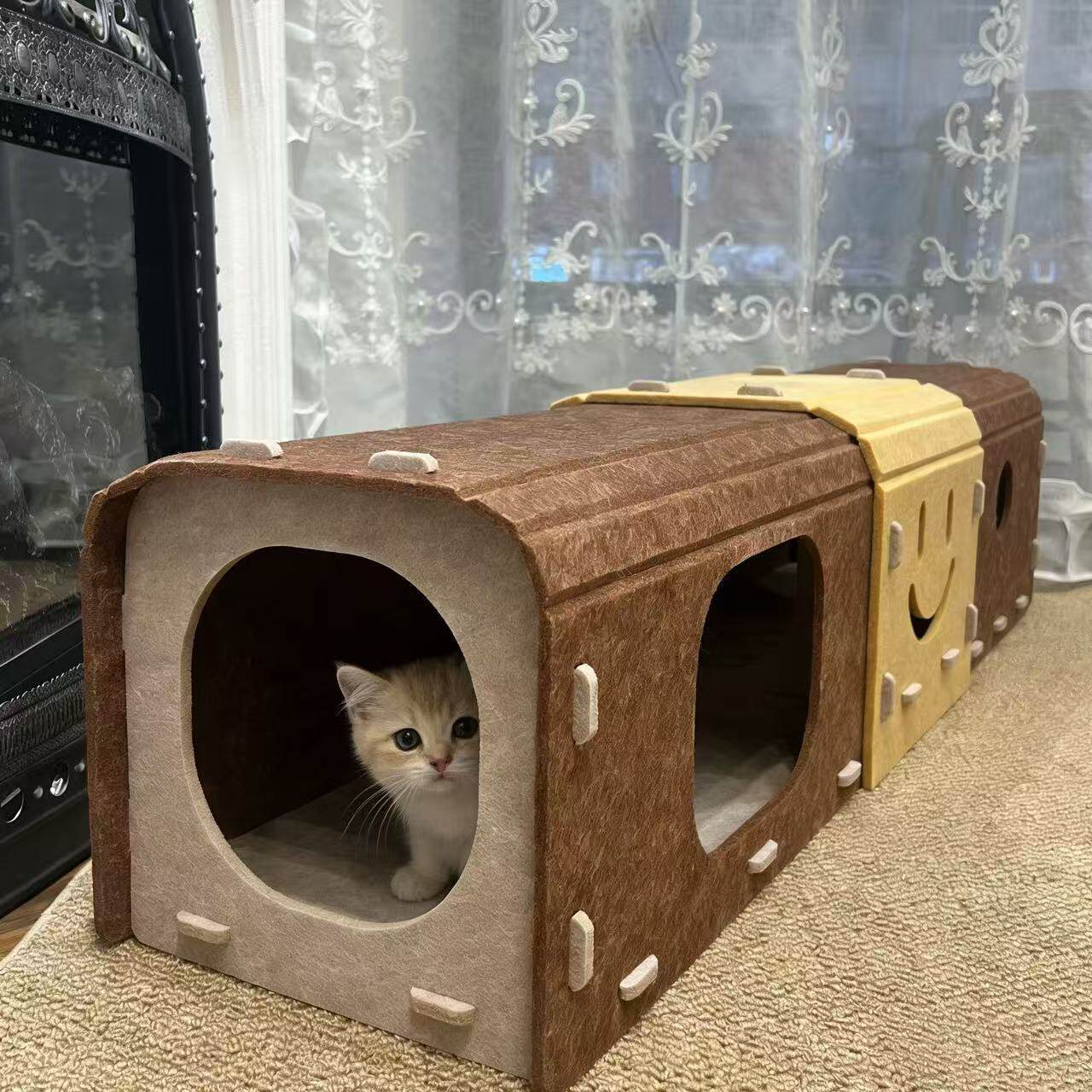 毛毡猫窝猫抓板一体耐磨