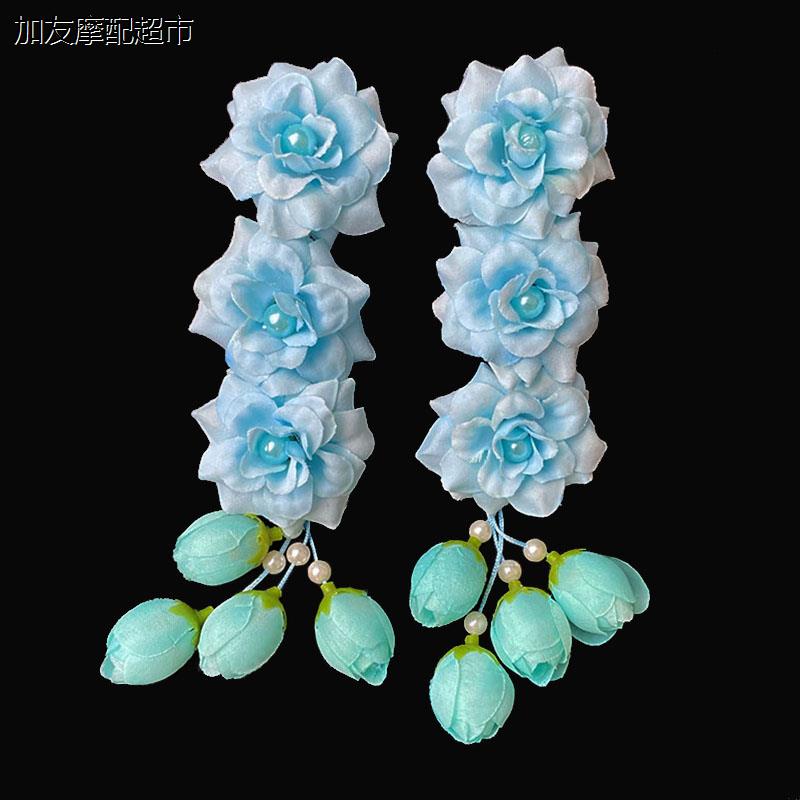 戏曲鬓花绢花耳边花连朵