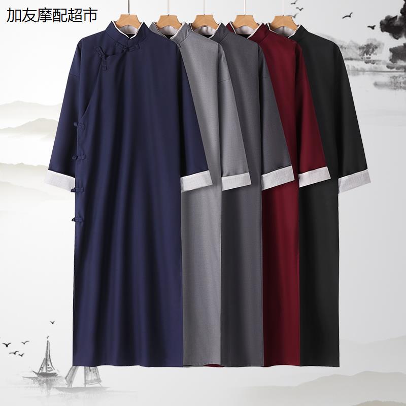 中式长衫男女民国风长袍