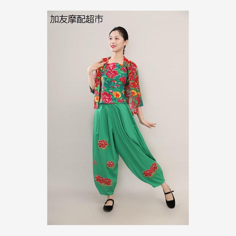 棉麻打鼓服舞蹈服装大码