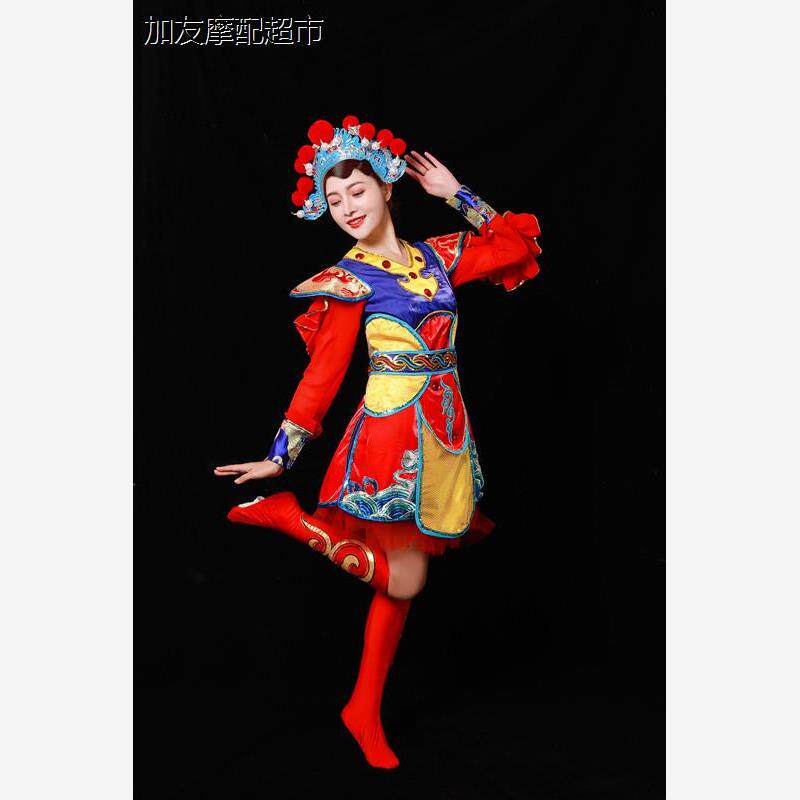 京剧服装女花旦戏服演出服民族队中国鼓服成人鼓服中国风舞服