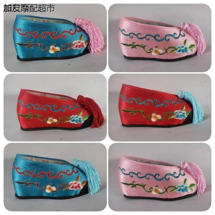 戏鞋花旦鞋彩鞋内增高绣