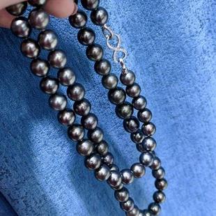 日本真科研大证 Peacock 孔雀绿10.9-13.8mm 黑绿色调毛衣链