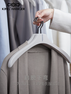 Kh经典 木制衣架挂大衣无缝 实木衣架衣柜衣帽间特别无障碍豪华经典