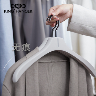 KH高端实木衣架衣柜衣帽间专用轻奢高级感木质衣架挂大衣无痕衣撑