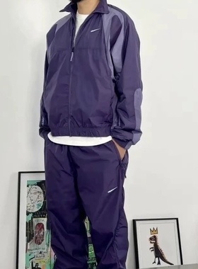 Darke联名款系列撞色立领夹克外套裤子男女同款