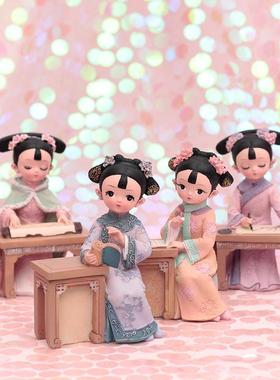 创意复古宫廷风可爱女孩摆件格格摆设酒柜客厅卧室装饰工艺品礼品