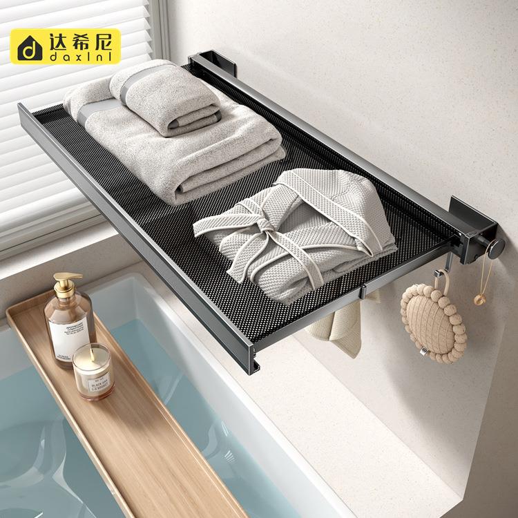 免打孔家用晒衣网新款晾鞋架伸缩折叠晾衣架子阳台毛衣袜子晾晒网