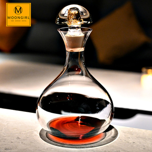 Moongirl高脚杯轻奢水晶玻璃红葡萄酒杯子醒酒器分酒器瓶壶套装