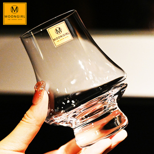Moongirl手工水晶玻璃XO威士忌洋酒杯子闻香品鉴烈酒杯水杯子套装