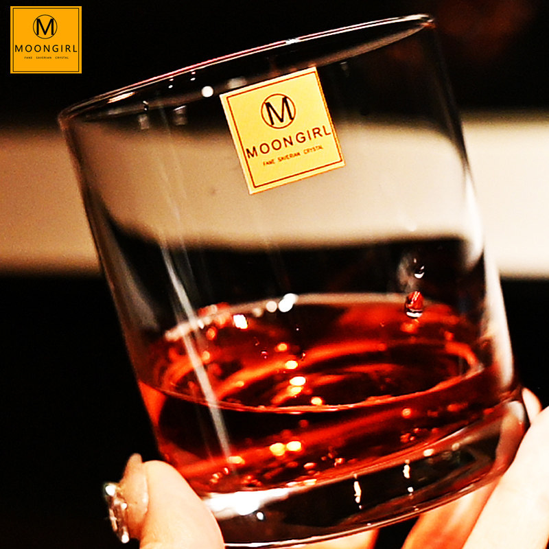 moongirl水晶玻璃耐热高温威士忌洋酒杯家用果汁饮料啤酒杯水杯子,餐饮具,洋酒/威士忌杯,淘宝优惠券,粉丝福利购,淘宝优惠卷