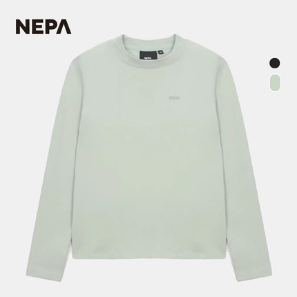 NEPA耐葩2024秋冬新品户外女士打底衫百搭舒适长袖T恤7K65362