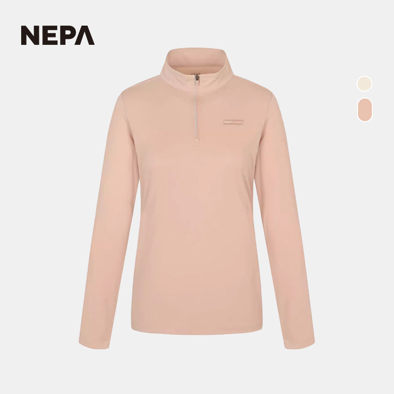 NEPA新品舒适吸汗长袖拉链T恤图片