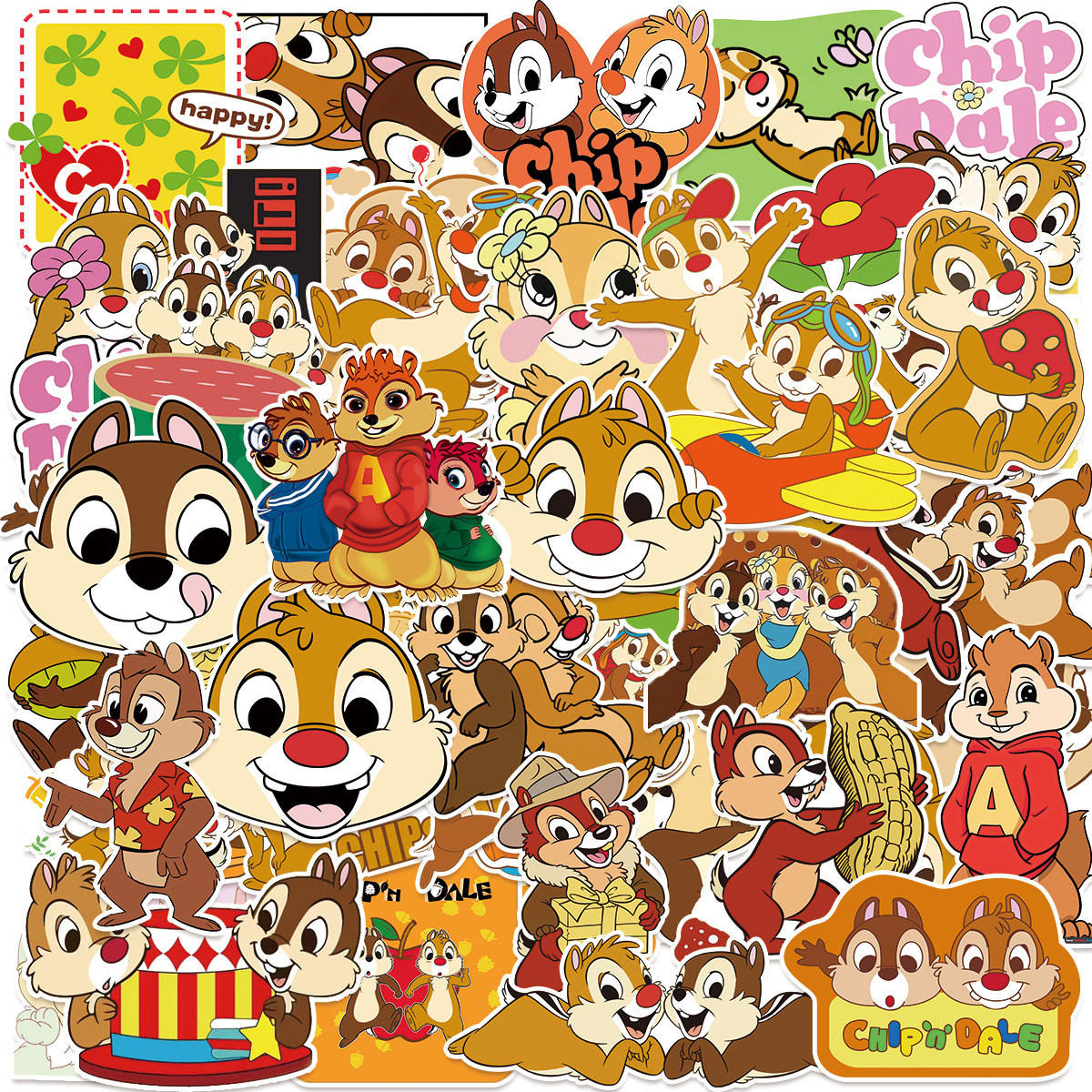 50张奇奇蒂蒂贴纸装饰笔记本手账本相框画手账保温杯吉他衣柜收纳箱拉杆箱贴纸防水pvc,3C数码配件,笔记本个性小贴纸,淘宝优惠券,粉丝福利购,淘宝优惠卷