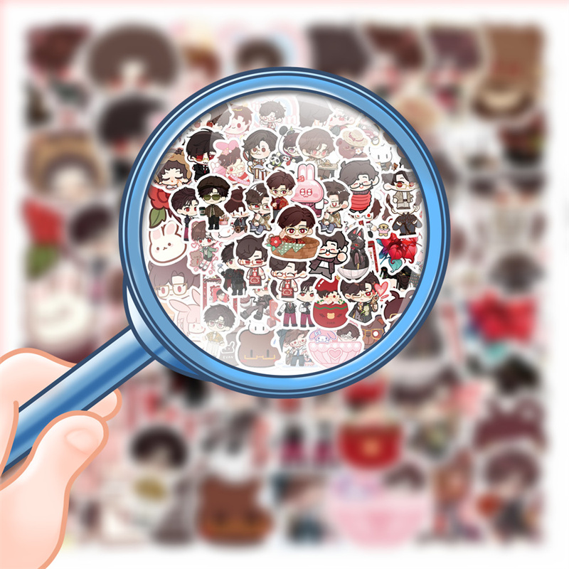 陆沉Q版贴纸DIY个性涂鸦贴