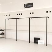 服装 店货架专用 店展示架上墙架陈列架铁艺烤漆哑黑色落地架男女装