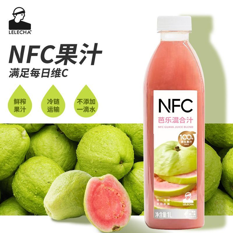 乐乐茶100%NFC芭乐汁瓶装款