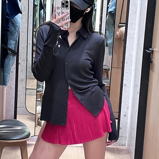 老盖女装 女士紧身剪裁翻领长袖 衬衫