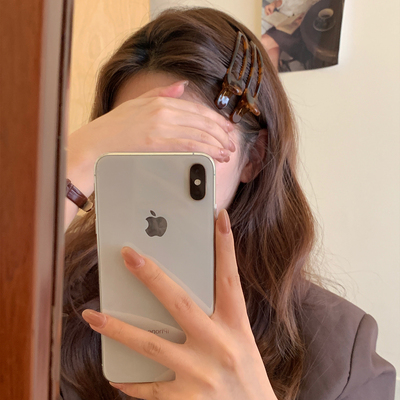 chic鸭嘴夹高级感碎发刘化妆边夹发夹女前额侧边刘海夹