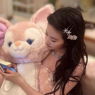 刘亦菲同款奥特曼满钻发夹相信光卡通碎发刘海夹BB夹