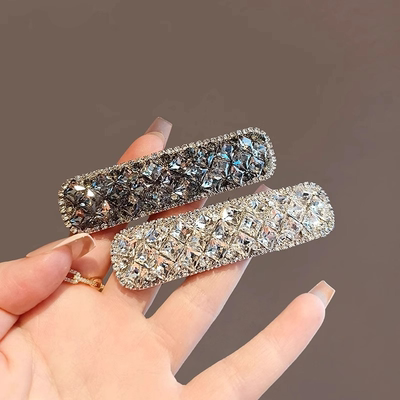 超闪水钻BB夹时尚气质轻奢掰掰夹侧边精致刘海夹新款额前碎发夹女